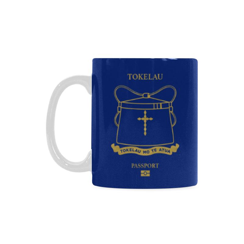 Tokelau Passport White Mug One Style One Size Blue - Polynesian Pride