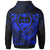 Guam Polynesian Custom Zip up Hoodie Guam Blue Seal Camisole Hibiscus Style - Polynesian Pride