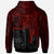 Samoa Hoodie Samoa Seal With Polynesian Pattern In Heartbeat Style (Red) - Polynesian Pride