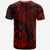 Vanuatu T Shirt Humpback Whale & Coat of Arms Red - Polynesian Pride