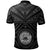 American Samoa Polo Shirt Seal In Polynesian Tattoo Style (Black) - Polynesian Pride