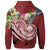 FSM Polynesian Hoodie Summer Plumeria (Red) - Polynesian Pride