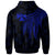 Wallis and Futuna Zip up Hoodie Polynesian Wings Blue - Polynesian Pride