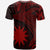 Nauru T Shirt Humpback Whale & Coat of Arms Red - Polynesian Pride