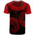 Hawaii Custom T Shirt Unique Serrated Texture Red - Polynesian Pride