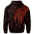 Niue Custom Hoodie Polynesian Wings (Red) - Polynesian Pride