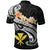 Hawaii Polo Shirt Kanaka Maoli Polynesian Patterns Plumeria (Black) - Polynesian Pride