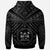 Fiji Zip up Hoodie Fiji Seal With Polynesian Tattoo Style (Black) - Polynesian Pride