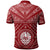 Tahiti Custom Polo Shirt Tahitian Seal In Polynesian Tattoo Style (Red) - Polynesian Pride