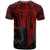 PohnpeiT Shirt Pohnpei Seal In Heartbeat Patterns Style (Red) - Polynesian Pride