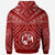 Tonga Custom Zip up Hoodie Tonga Seal With Polynesian Tattoo Style (Red) - Polynesian Pride