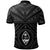 Guam Polo Shirt Guahan Seal With Polynesian Tattoo Style (Black) - Polynesian Pride