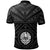 Tahiti Custom Polo Shirt Tahitian Seal In Polynesian Tattoo Style (Black) - Polynesian Pride