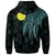 Palau Polynesian Zip up Hoodie Polynesian Wings (Turquoise) - Polynesian Pride