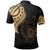 Samoa Custom Polo Shirt Samoan Tatau Gold Patterns - Polynesian Pride