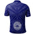 American Samoa Custom Polo Shirt Seal In Polynesian Tattoo Style (Blue) - Polynesian Pride