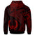 Pohnpei Hoodie Humpback Whale & Coat of Arms Red - Polynesian Pride