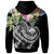 FSM Polynesian Zip up Hoodie Summer Plumeria (Black) - Polynesian Pride