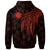 Nauru Custom Hoodie Polynesian Wings Red - Polynesian Pride