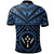 Kosrae Polo Shirt Kosrae Flag In Polynesian Tattoo Style (Blue) - Polynesian Pride