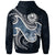 Tahiti Polynesian Zip up Hoodie Ocean Style - Polynesian Pride