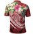 YAP Polynesian Polo Shirt Summer Plumeria (Red) - Polynesian Pride