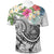 Polynesian American Samoa Polo Summer Plumeria (White) - Polynesian Pride