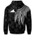 Tokelau Polynesian Custom Zip up Hoodie Polynesian Wings (White) - Polynesian Pride