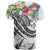 Kosrae Polynesian T Shirt Summer Plumeria (White) - Polynesian Pride