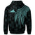 Tokelau Polynesian Custom Zip up Hoodie Polynesian Wings (Turquoise) - Polynesian Pride