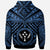 Kosrae Zip up Hoodie Kosrae Flag In Polynesian Tattoo Style (Blue) - Polynesian Pride