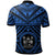 Fiji Custom Polo Fiji Seal With Polynesian Tattoo Style (Blue) - Polynesian Pride