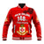 Kolisi Tonga College Atele Baseball Jacket 140 Years Anniversary Tongan Ngatu LT13 - Polynesian Pride