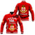 Kolisi Tonga College Atele Baseball Jacket 140 Years Anniversary Tongan Ngatu LT13 Unisex Red - Polynesian Pride