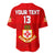 (Custom Text and Number) Kolisi Tonga College Atele Baseball Jersey 140 Years Anniversary Tongan Ngatu LT13 - Polynesian Pride