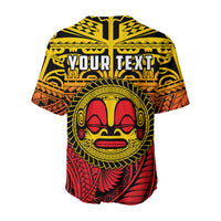 (Custom Personalised) Marquesas Islands Baseball Jersey Mata Tiki Polynesian Pattern LT13 - Polynesian Pride