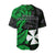 Wallis and Futuna Baseball Jersey Enjoy Polynesian Flowers Version Green LT13 - Polynesian Pride