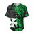 Wallis and Futuna Baseball Jersey Enjoy Polynesian Flowers Version Green LT13 - Polynesian Pride