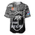 Fiji Rugby Baseball Jersey Flying Fijians Black Tapa Pattern LT13 - Polynesian Pride