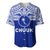 Chuuk Flag Baseball Jersey Micronesia Style Blue LT13 Unisex Blue - Polynesian Pride