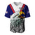 (Custom Personalised) American Samoa Baseball Jersey Bald Eagle Mix Polynesian LT13 Blue - Polynesian Pride