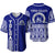 TOLOA Baseball Jersey Tupou College Tonga Pattern LT13 Blue - Polynesian Pride