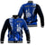 (Custom Personalised) New Caledonia Baseball Jacket Nautilus Blue Polynesian Hibiscus LT13 Unisex Blue - Polynesian Pride