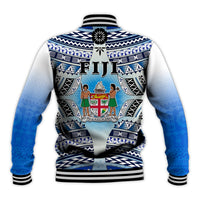 Fiji Baseball Jacket Kaiviti Fijian Special Tapa Pattern LT14 - Polynesian Pride