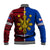 Philippines Baseball Jacket Pilipinas Sun Mix Polynesian Pattern LT14 - Polynesian Pride