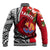 Tahiti Islands Baseball Jacket Polynesian Shark Mix Tropical Flowers LT14 - Polynesian Pride