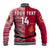 (Custom Text And Number) Beulah Tonga College Baseball Jacket Class Of Year Tongan Ngatu Pattern LT14 - Polynesian Pride