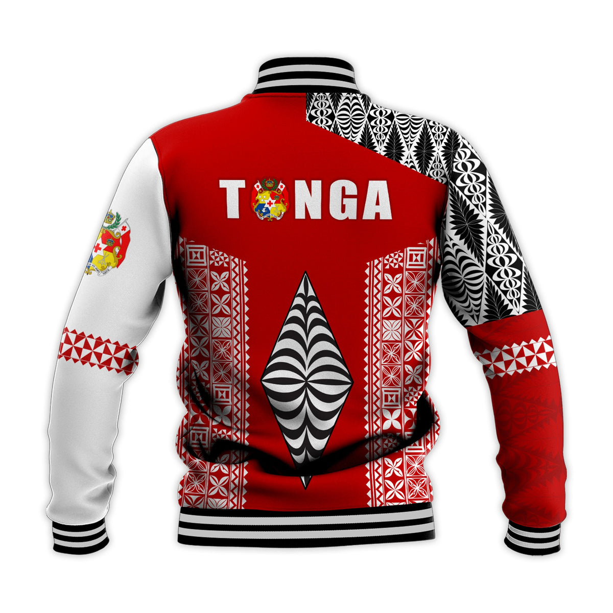 Tonga Rugby Baseball Jacket - Mate Ma'a Tonga LT13 - Polynesian Pride