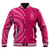 Breast Cancer Awareness Baseball Jacket Hibiscus Polynesian No One Fights Alone LT13 Unisex Pink - Polynesian Pride