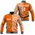 (Custom Text And Number) Tailulu Tonga College Baseball Jacket Class Of Year Tongan Ngatu Pattern LT14 Unisex Orange - Polynesian Pride